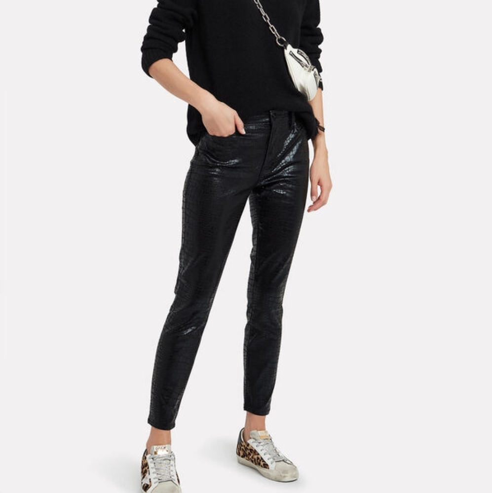 Frame Denim Black High Rise Jeans